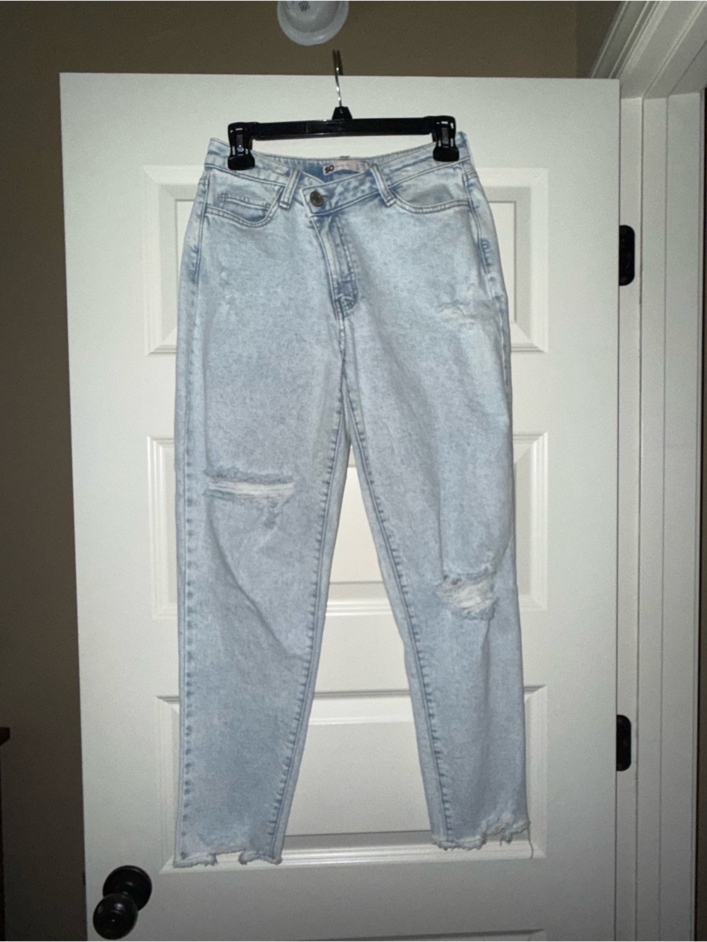 SO Light Blue Distressed Boyfriend Jeans